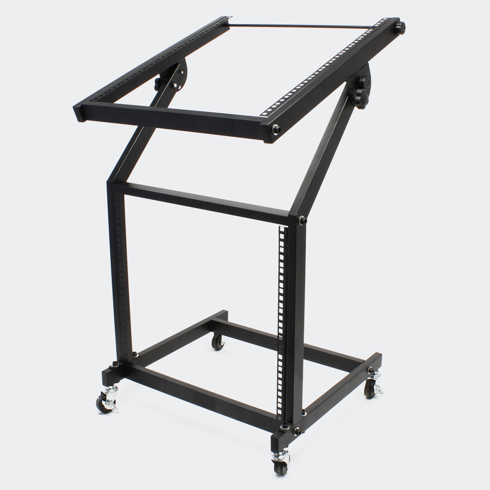 Maschinenwagen rollbar schwenkbar 88cm 21HE Rackwagen Studiowagen