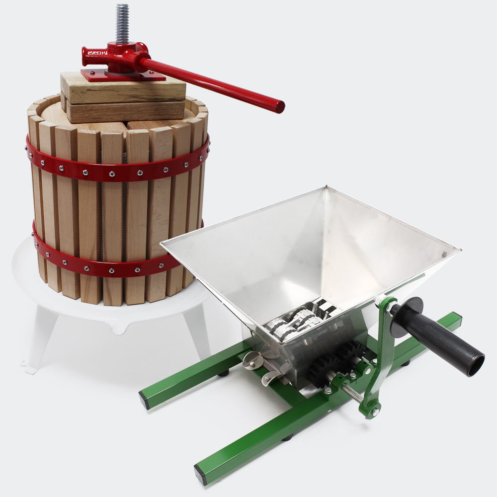 18l Obstpresse Beerenpresse Mostpresse + 7l Obstmühle Beerenmühle