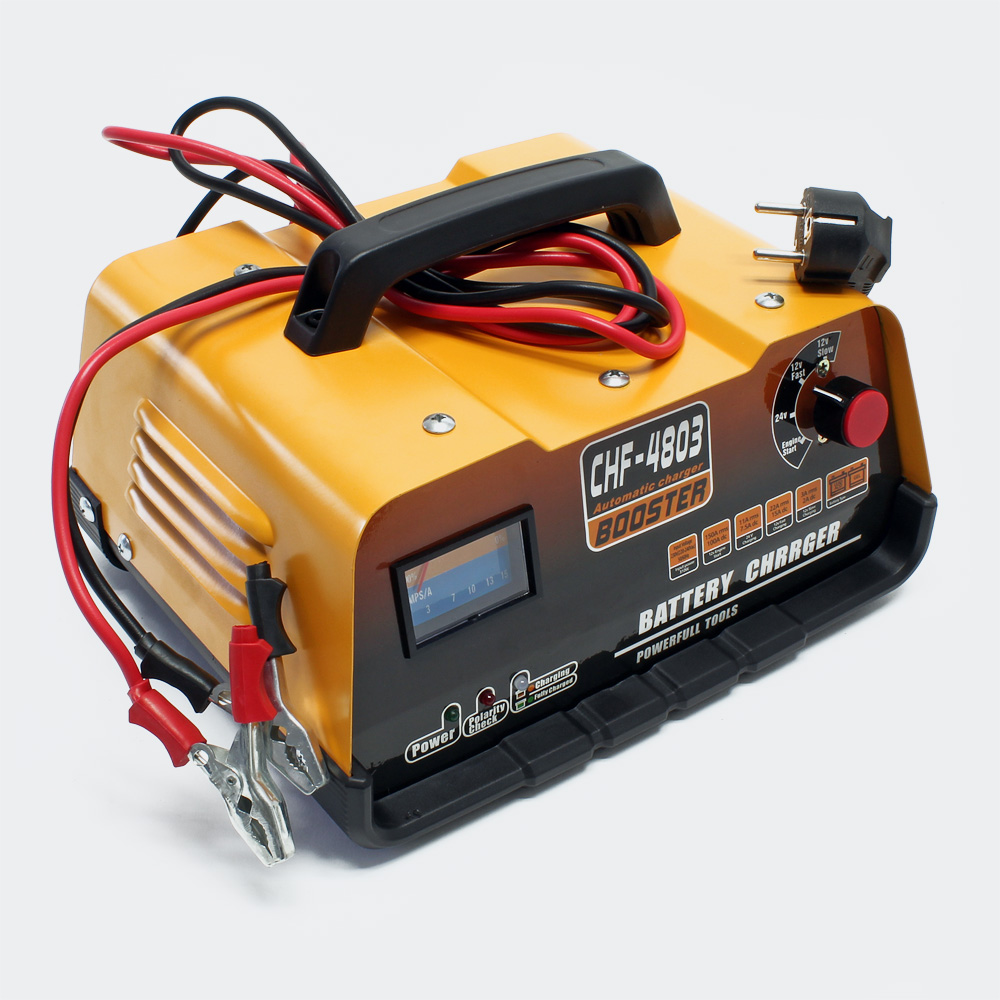 KFZ BatterieLadegerät 12V/ 24V Autobatterie Ladegerät Batterielader