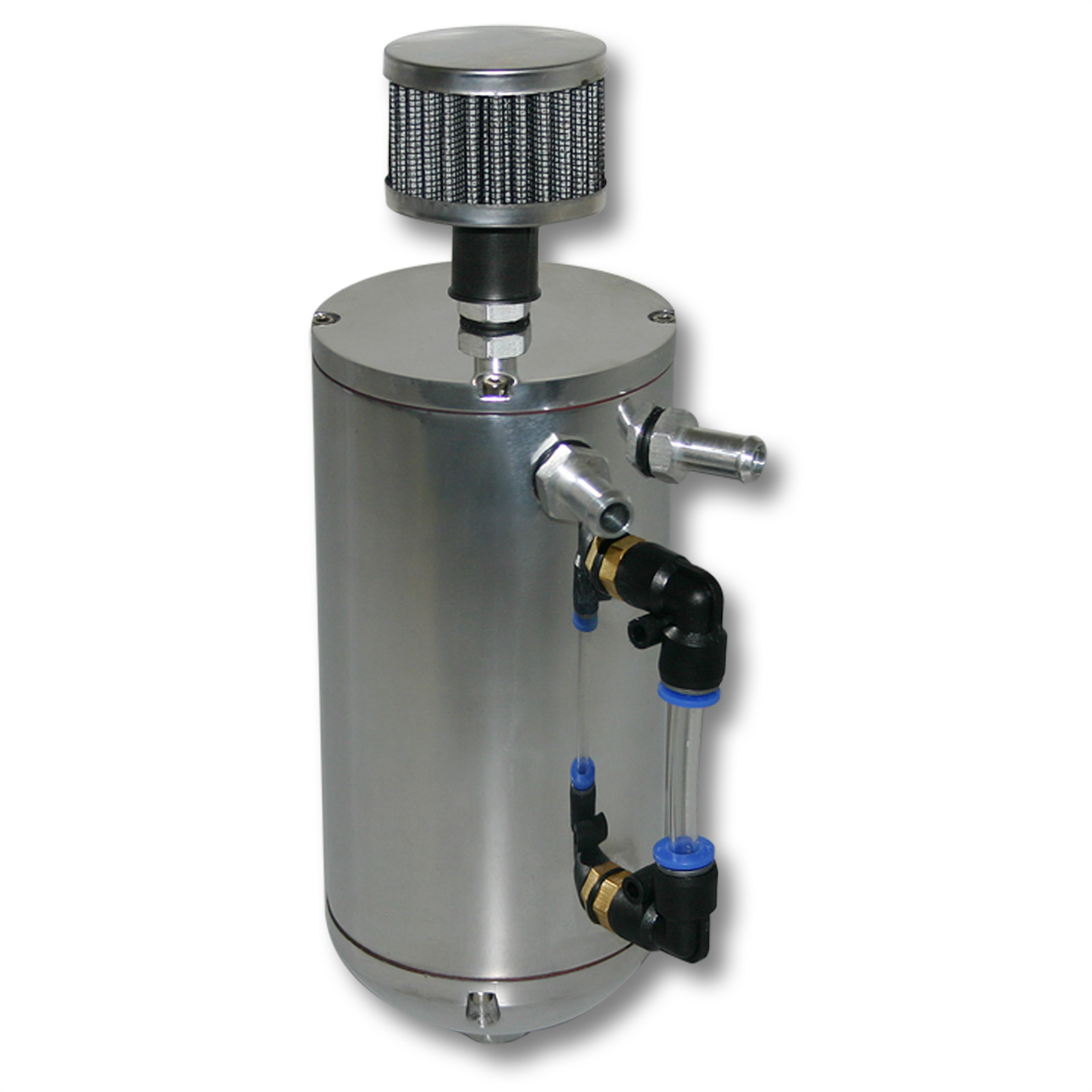 Récupérateur Huile Moteur, Universel Oil Catch Can Recuperation Des Vapeurs Dhuile Moteur En Aluminium De 300ml Avec Filtre A Air Tuyau Et Autres Accessoires Noir 92228103