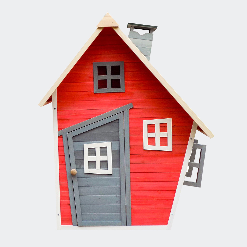 Umweltfreundliches Spielhaus für Kinder, Fichtenholz, 1200x1020x1540mm
