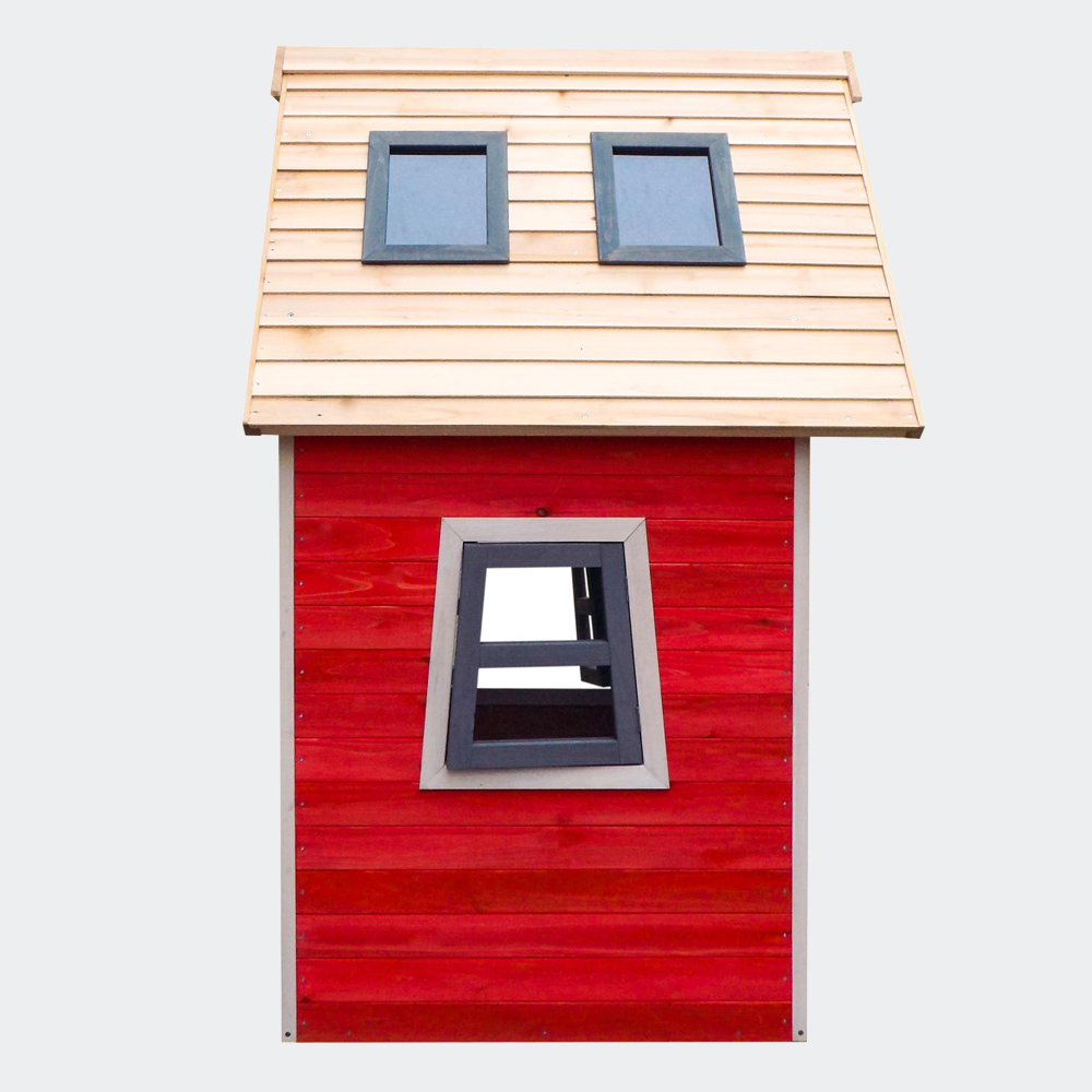 Umweltfreundliches Spielhaus für Kinder, Fichtenholz, 1200x1020x1540mm