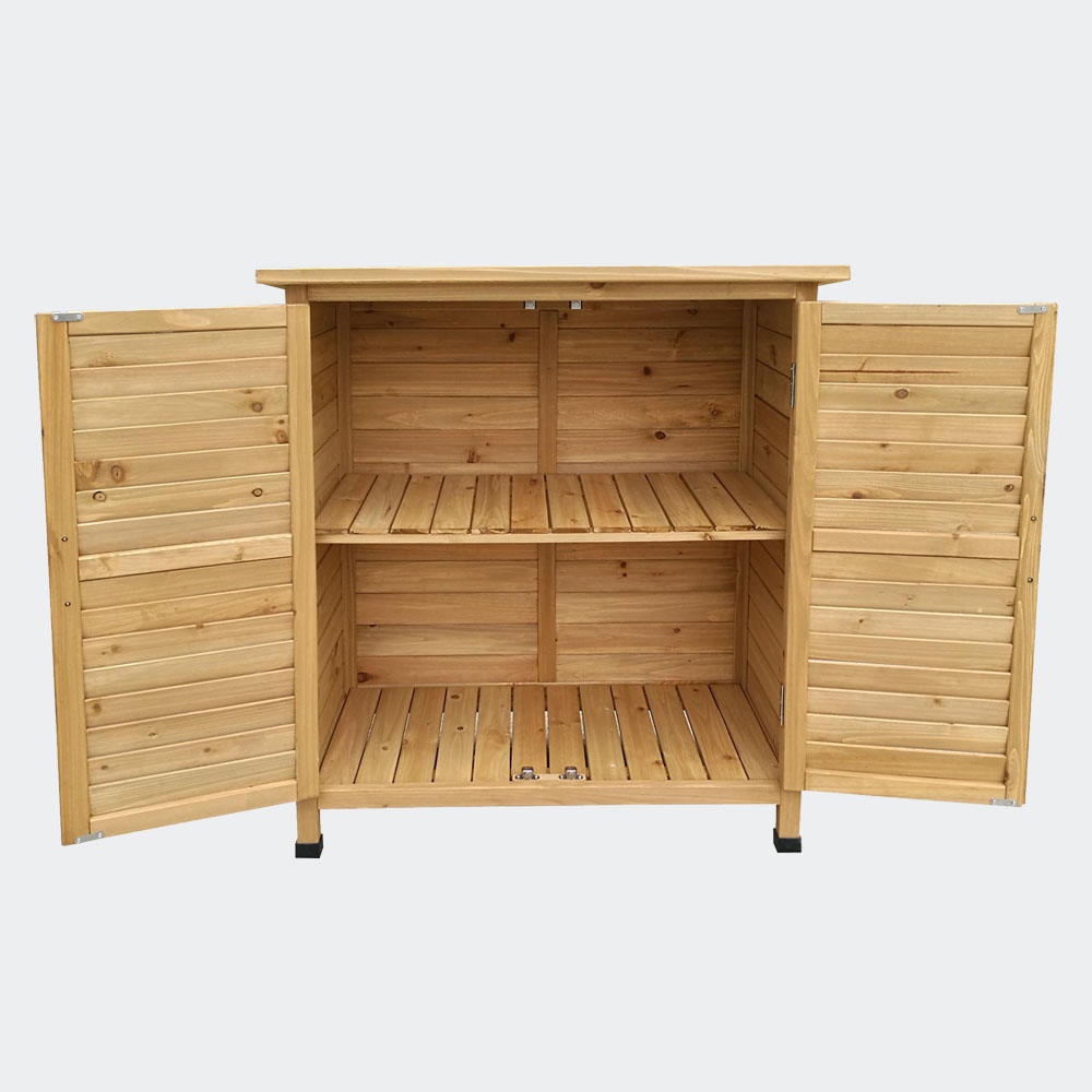 Gartenhaus mit 2-flügeliger Tür halbhoch 870x465x950mm, Fichtenholz