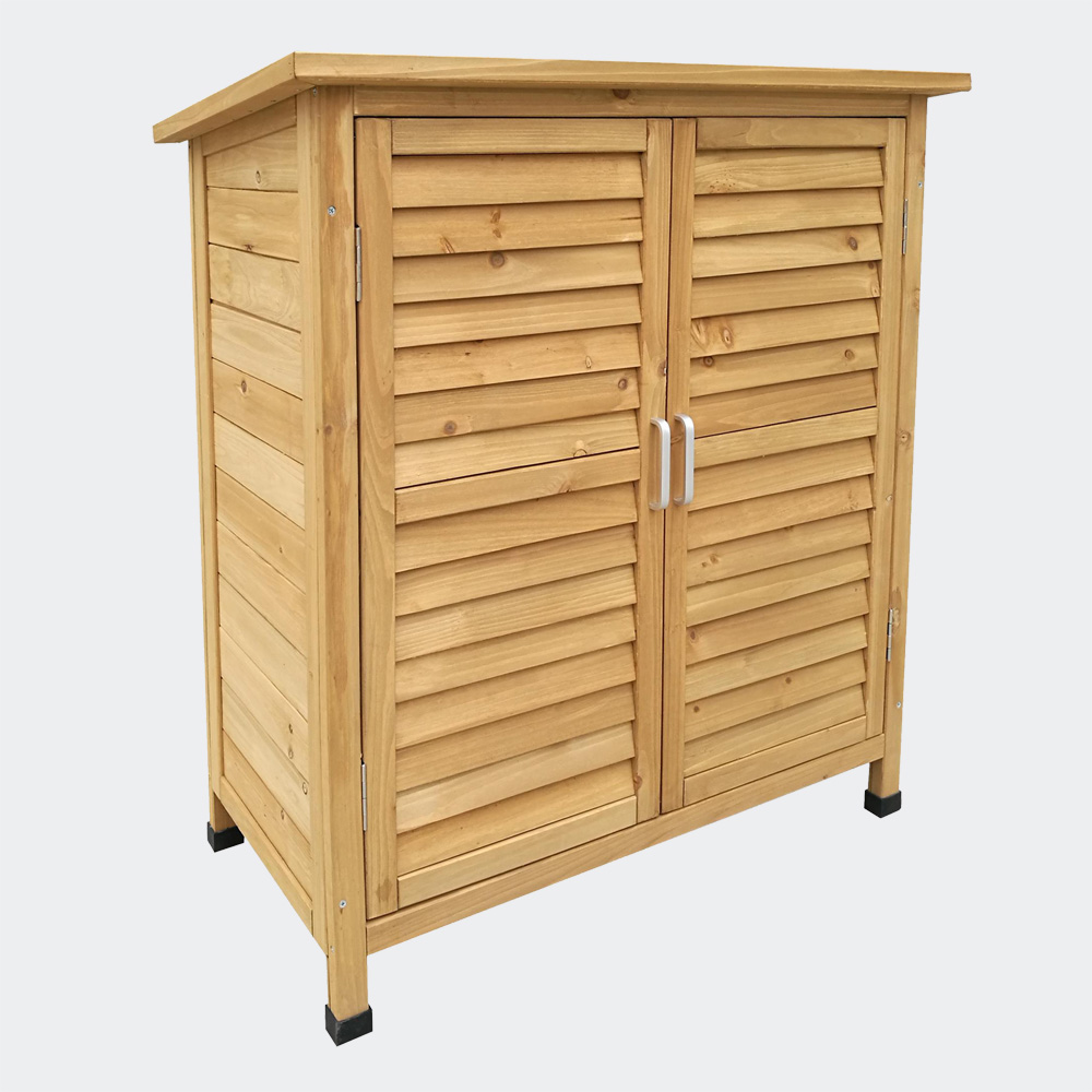 Gartenhaus mit 2-flügeliger Tür halbhoch 870x465x950mm, Fichtenholz