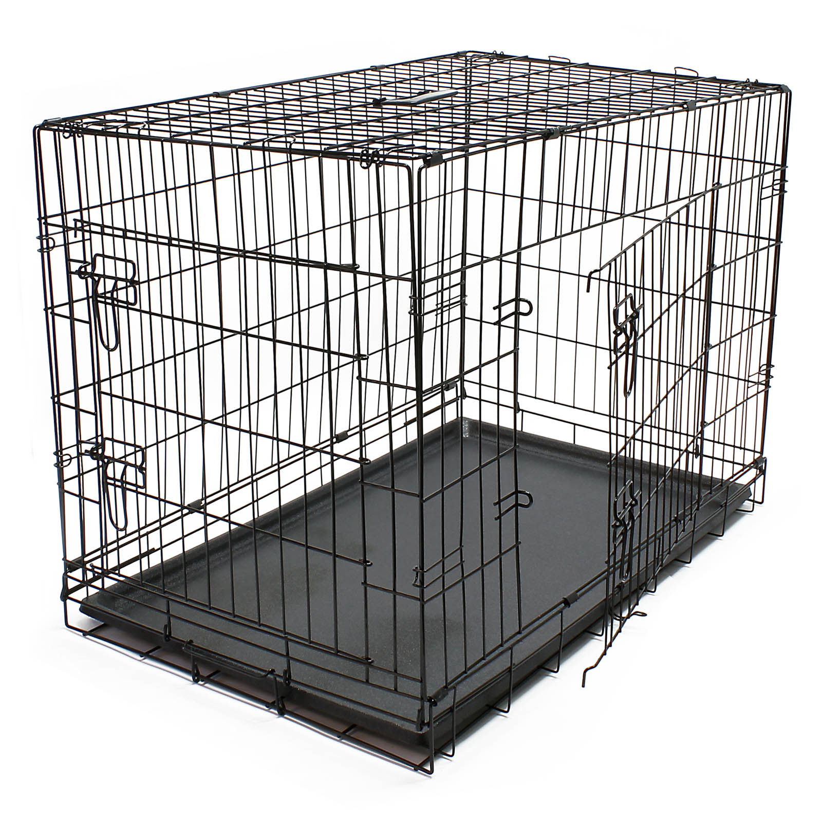 Cage Transport Chien Pliable Métallique Caisse de Transport Animal