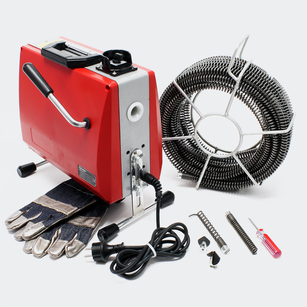 Rohrreinigungsgerät 390W 16mm Spirale Profi Abflussreiniger
