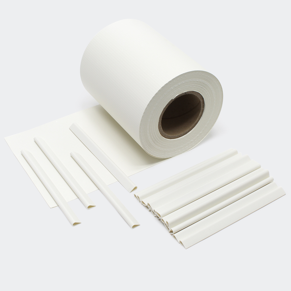 35m weiß Sichtschutz Streifen PVC Sichtschutzfolie Zaunfolie Zaun