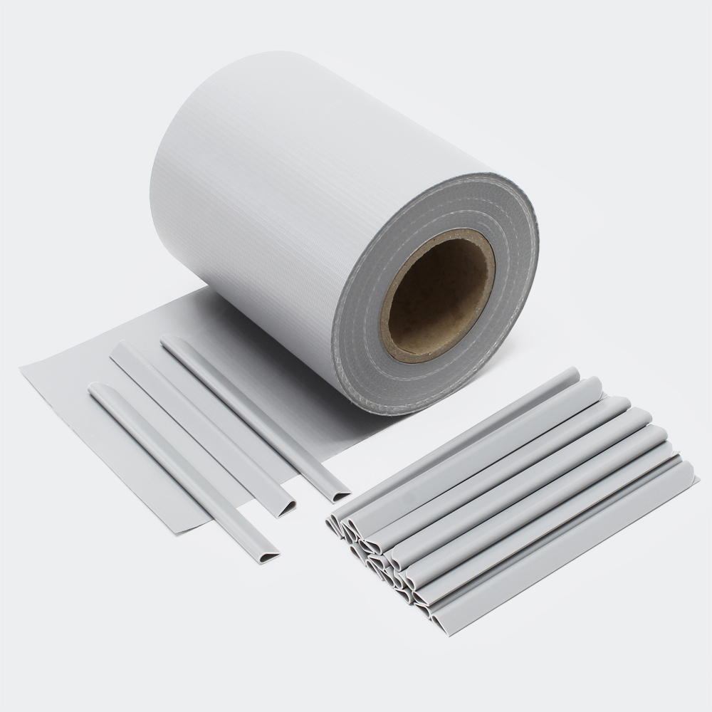 35m grau Sichtschutz Streifen PVC Sichtschutzfolie Zaunfolie Zaun
