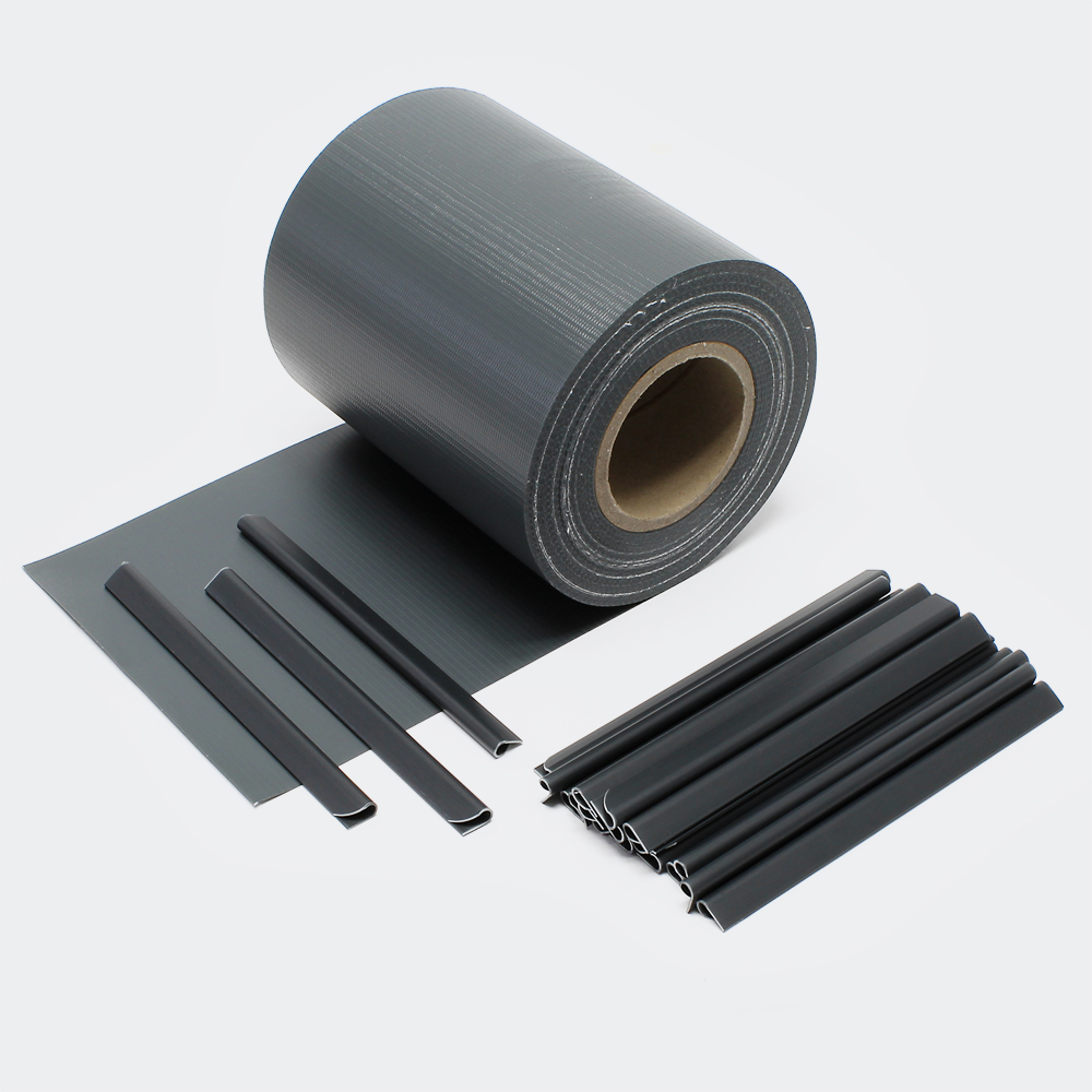 35m schwarz Sichtschutz Streifen PVC Sichtschutzfolie Zaunfolie Zaun