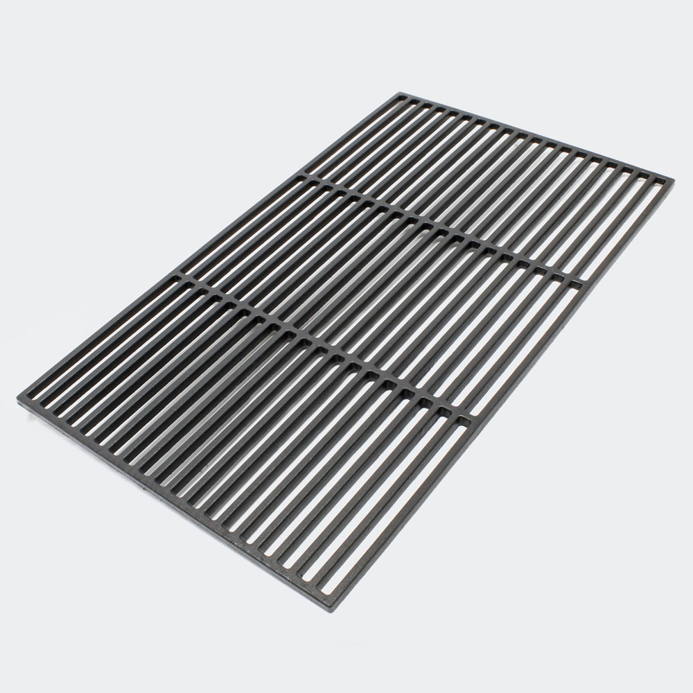 Grillrost Gusseisen eckig 60 x 40 cm Gussrost massiv emailliert Grill