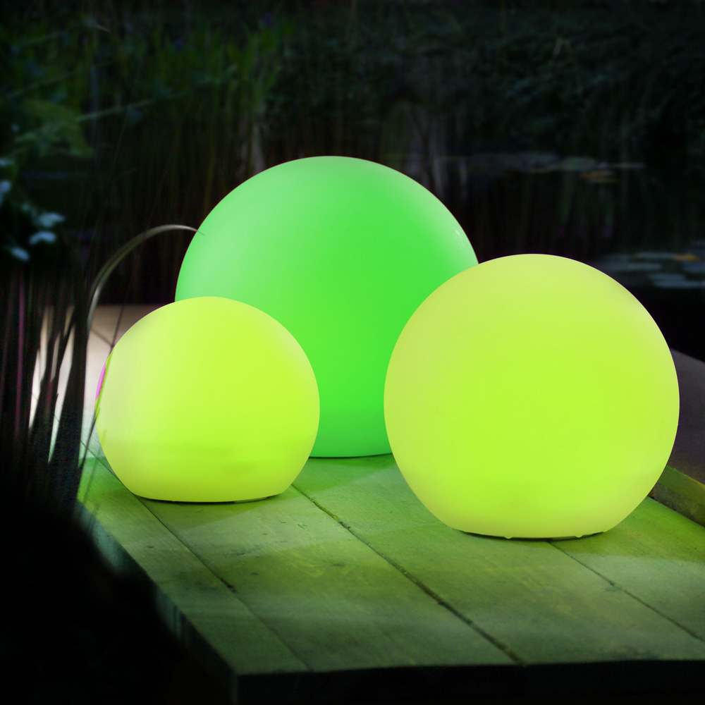 Schwimmende SolarLichtkugel 30cm Schwimmkugel Teichbeleuchtung
