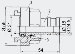 Storz Kupplung D/25