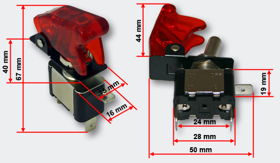 Kill-Switch mit roter LED