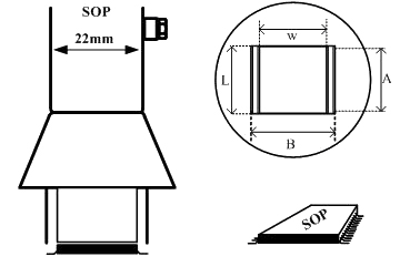 Small Outline Package (SOP) Air Nozzle / Heißluftdüse 