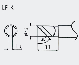 AOYUE bleifreie Lötspitze, Soldering Tip Lead Free Lötspitze LF-K für bleifreies Lötzinn