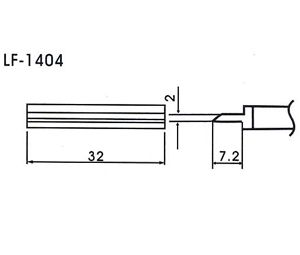 AOYUE bleifreie Lötspitze, Soldering Tip Lead Free Lötspitze LF-1404 für bleifreies Lötzinn