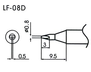 L�tspitze LF-08D f�r bleifreies L�tzinn