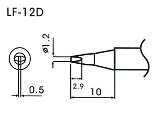 L�tspitze LF-12D f�r bleifreies L�tzinn