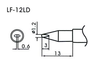 L�tspitze LF-12LD f�r bleifreies L�tzinn