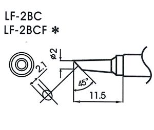 L�tspitze LF-2BC f�r bleifreies L�tzinn