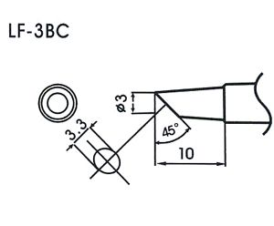 L�tspitze LF-3BC f�r bleifreies L�tzinn