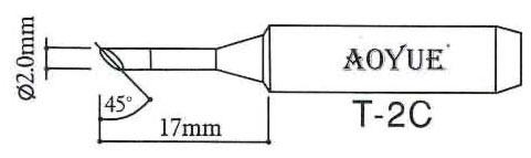 L�tspitze T-2C f�r bleihaltiges L�tzinn