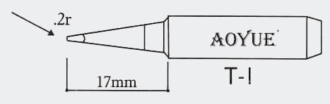 L�tspitze T-I f�r bleihaltiges L�tzinn