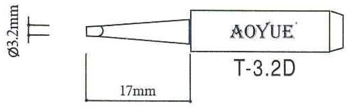 L�tspitze T-3.2d f�r bleihaltiges L�tzinn