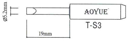 L�tspitze T-S3 f�r bleihaltiges L�tzinn