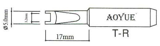 L�tspitze T-R f�r bleihaltiges L�tzinn