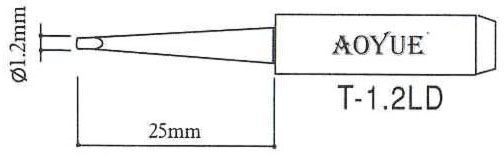 L�tspitze T-1.2LD f�r bleihaltiges L�tzinn