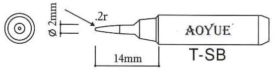 L�tspitze T-SB f�r bleihaltiges L�tzinn