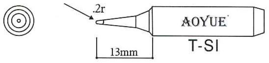 L�tspitze T-SI f�r bleihaltiges L�tzinn