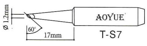 L�tspitze T-S7 f�r bleihaltiges L�tzinn