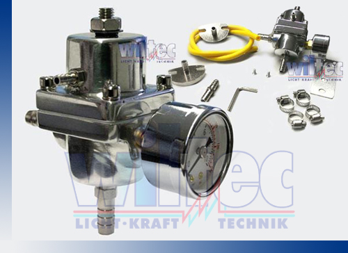 Race Tech -R- variabler Benzindruckregler Anzeige 0-10bar stufenlos einstellbar