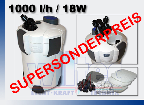 SUNSUN-Aquarium-Aussen-Filter-1000-l-h-3-Stufen-2m-Filtermaterial-Aussenfilter