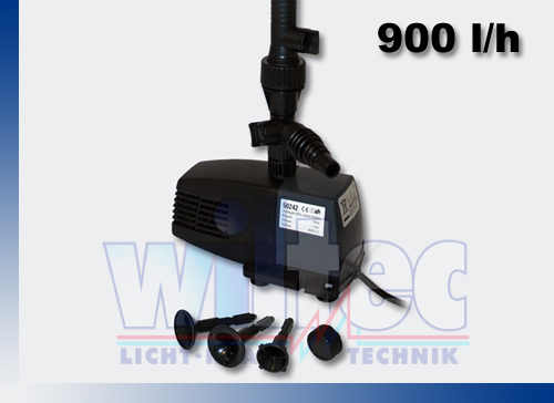 WilTec Springbrunnenpumpe Teichpumpe Pumpe bis 900l/h HJ1103