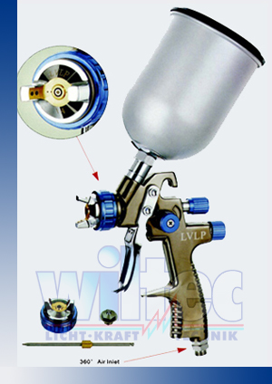Pistola a spruzzo per verniciare LVLP con ugello da 1,4mm