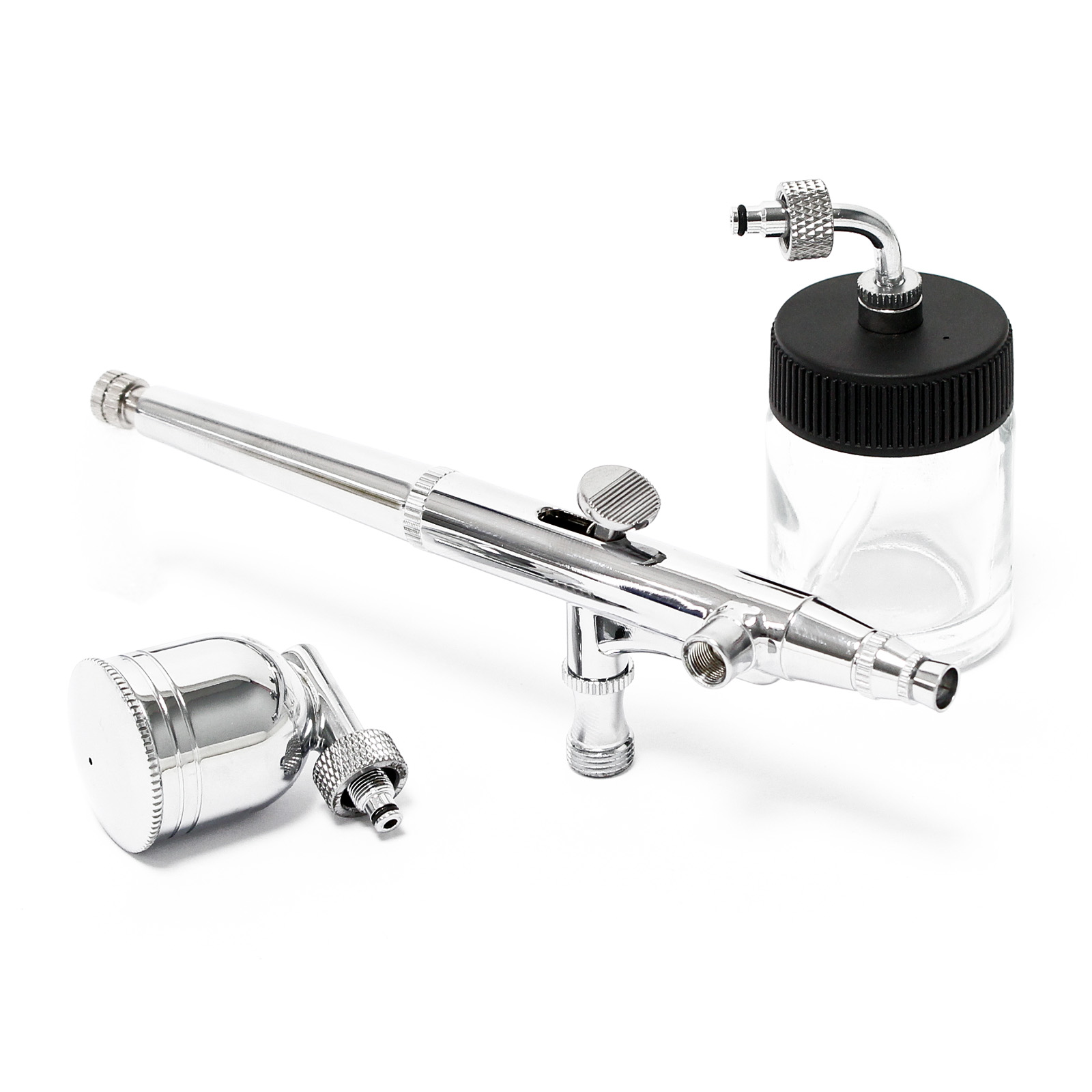 Airbrushpistole Spritzpistole Druckluft Typ 131 Double Action Funktion Düsen