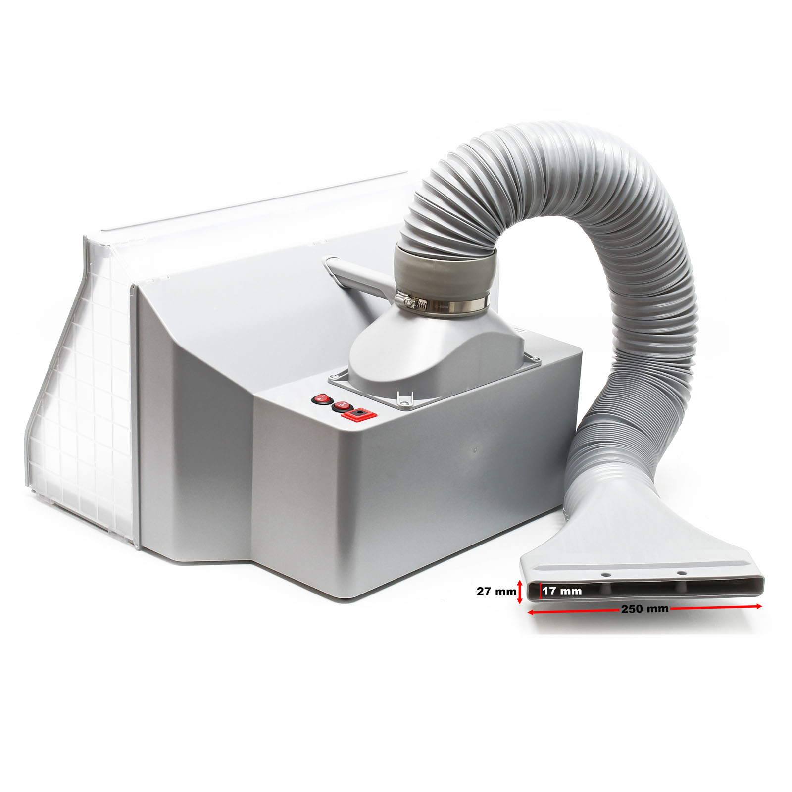 Airbrush Spray Booth Kit Filter Extraction Paint Art 9m³/min LED