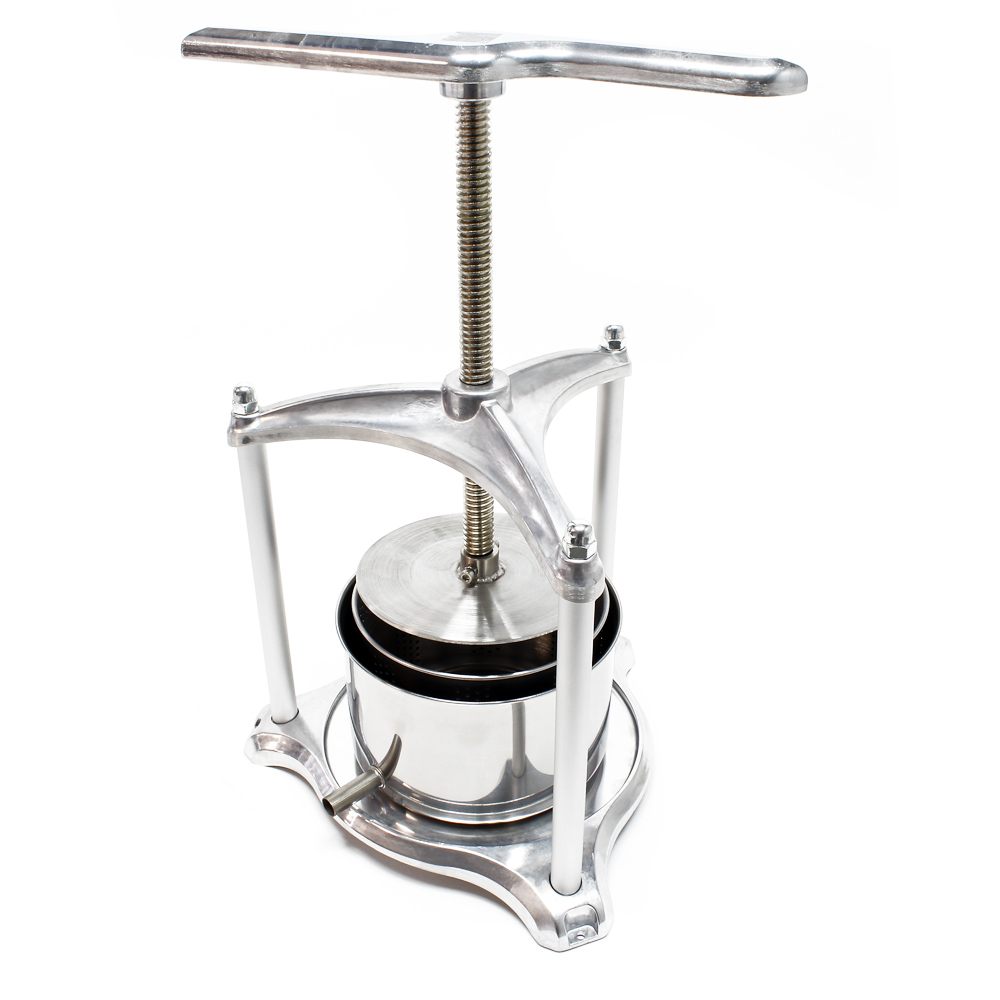 Fruit press Wine press steel 3 l stainless steel basket Berry press Juice