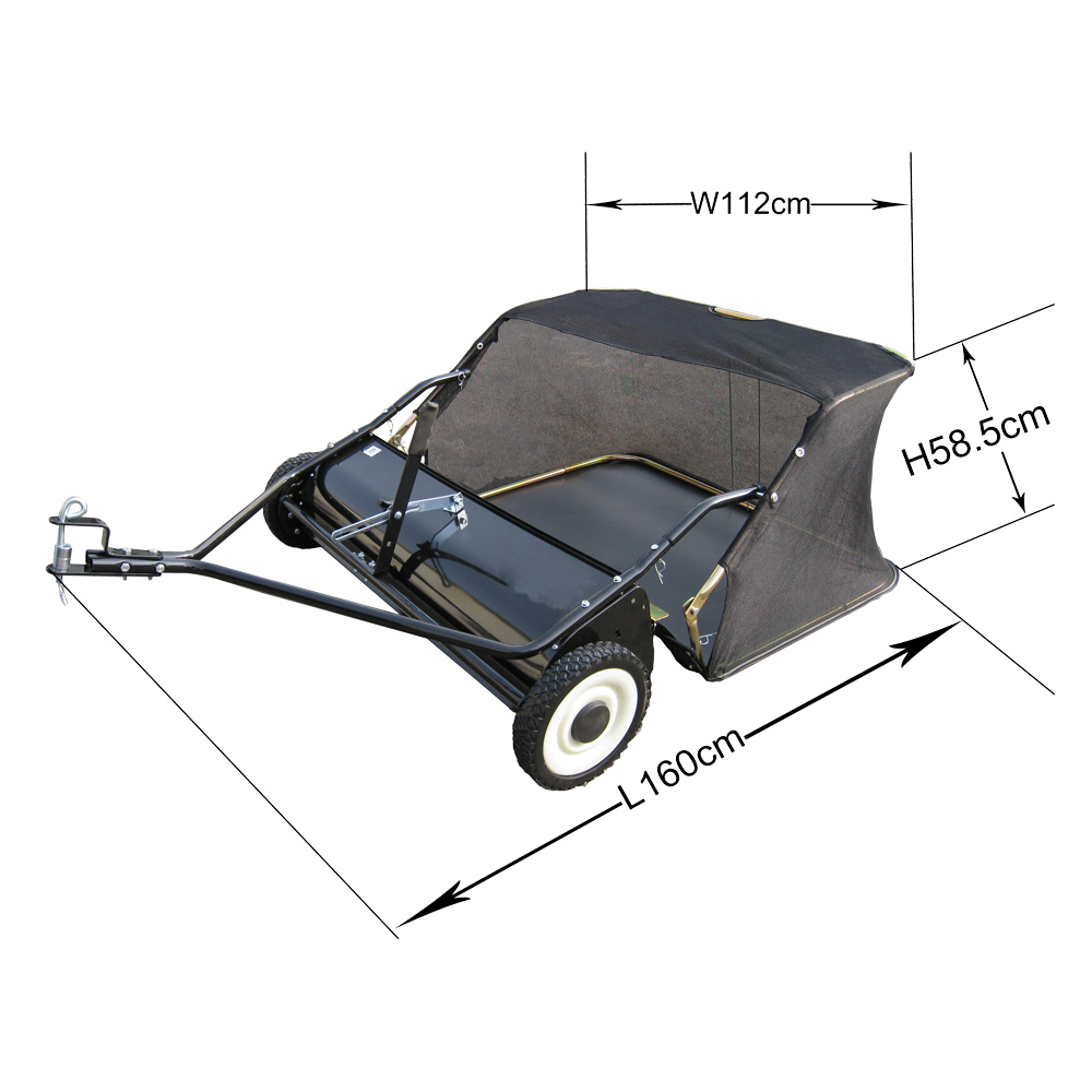 Rasenkehrer Rasenkehrmaschine 95cm Aufsitzmäher Rasentraktor ATV
