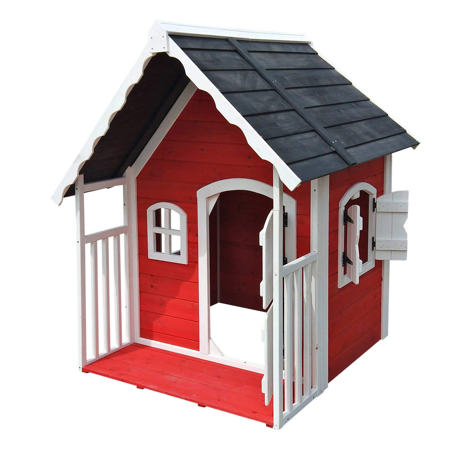 Wooden Playhouse Children S Garden House Kids Outdoor Cottage