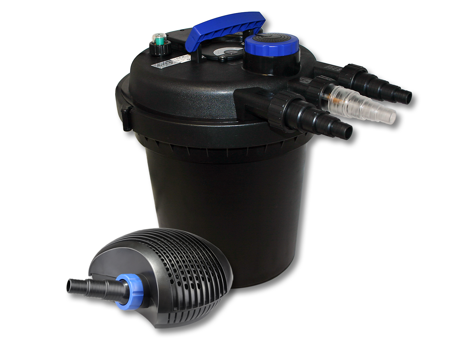 44+ 6000L Teich, Der teich hat ca 6000l und eine max.