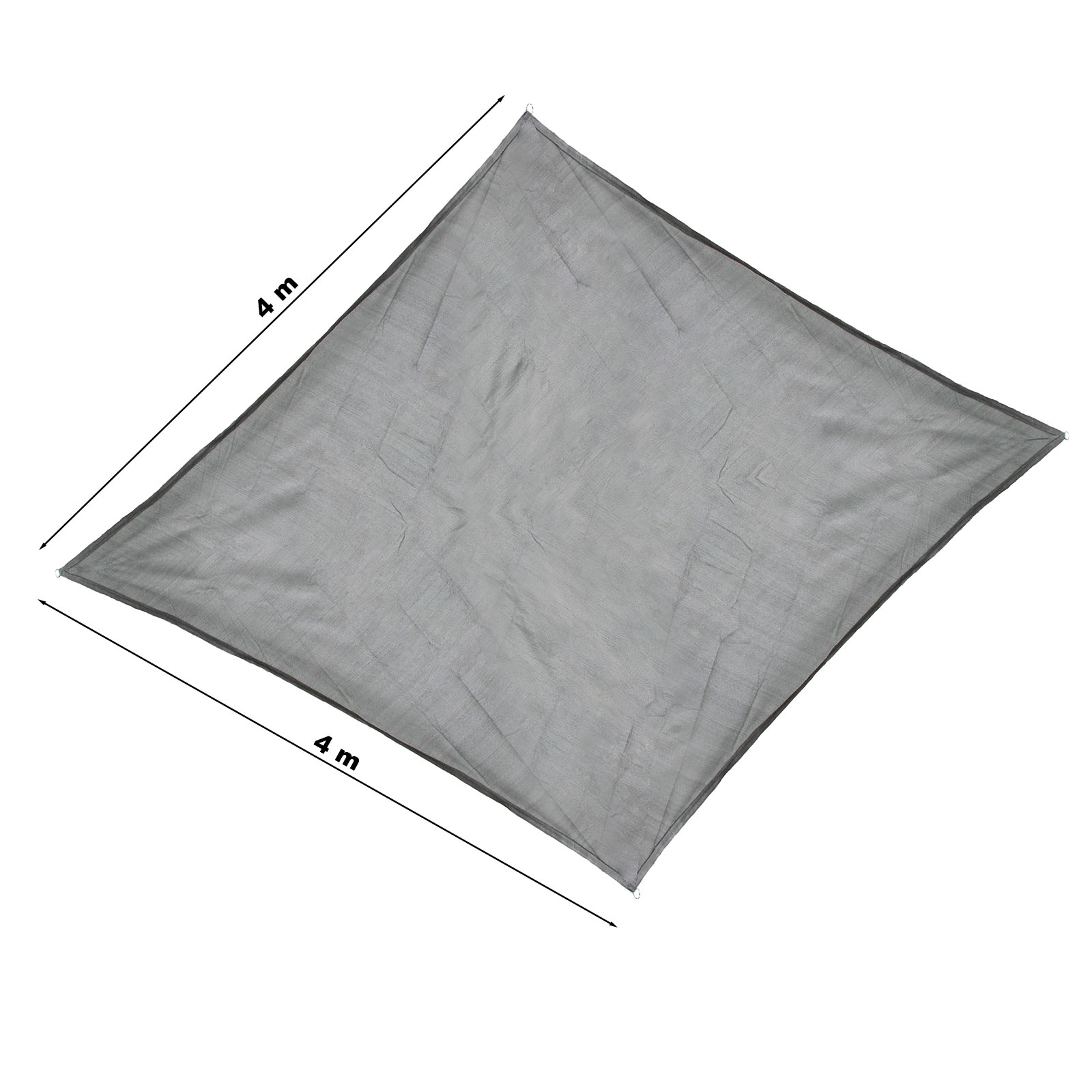 Garten & Terrasse Sonnensegel Sonnen UV Schutz Atmungsaktiv HDPE Grau