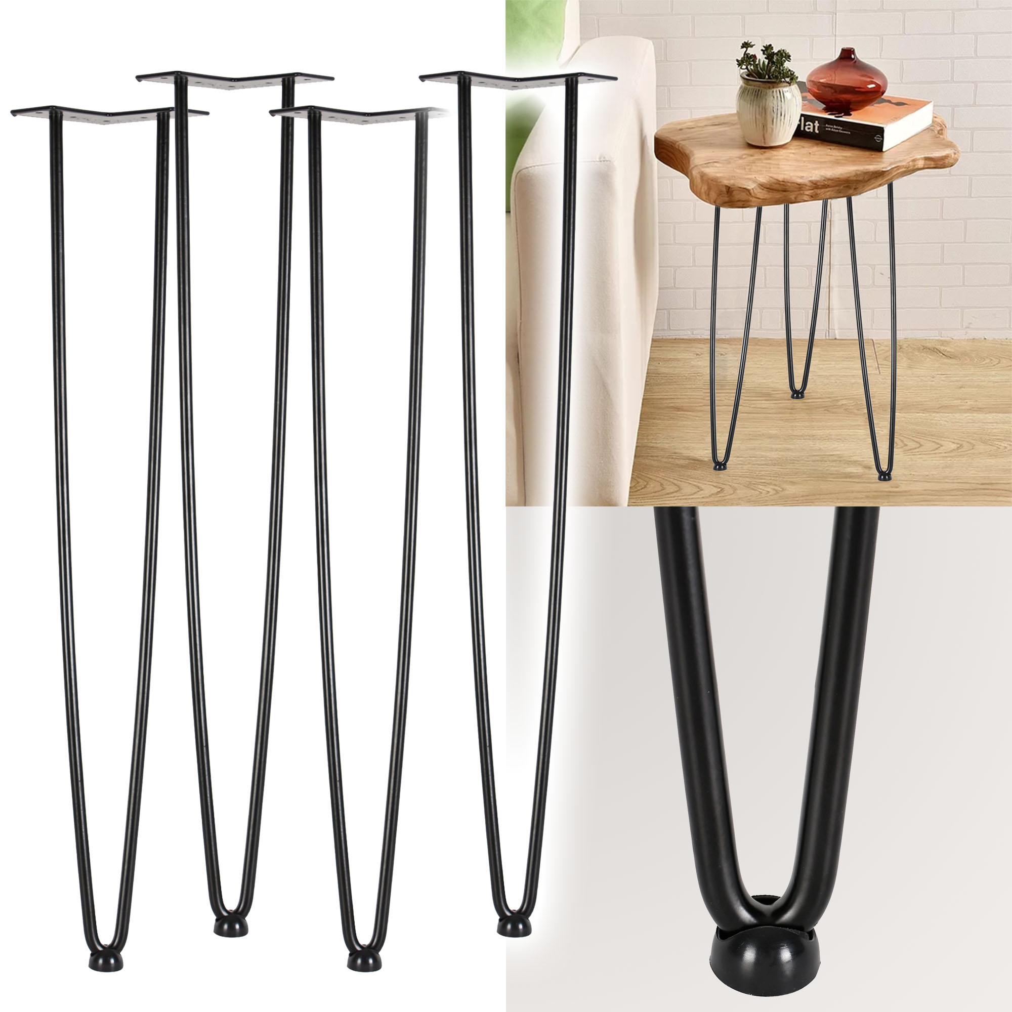 Tischbeine Tischkufen Esstisch Diy 4 X 45 Cm Hairpin Legs Mit Bodenschutz Dom I Meble Akcesoria