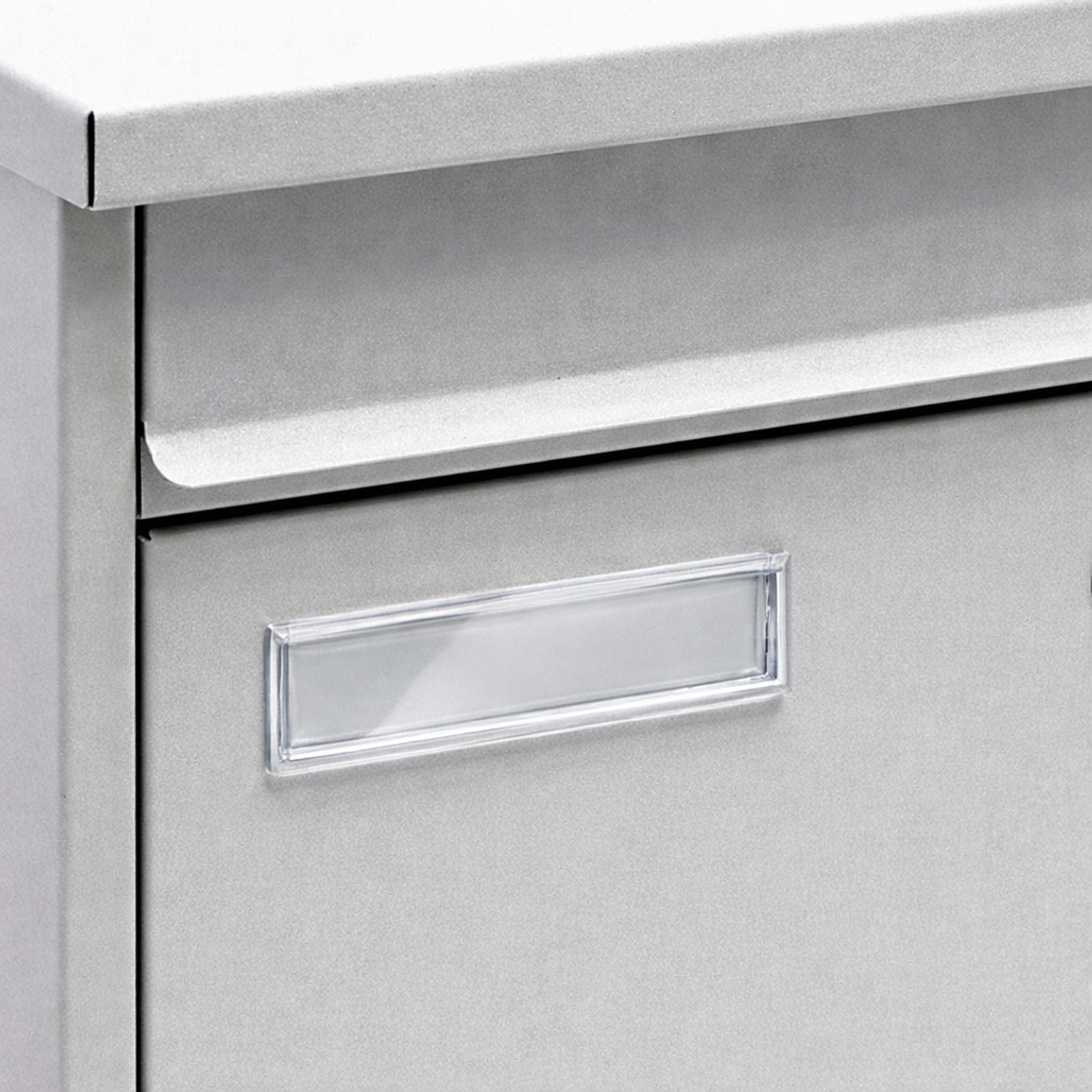 Targhetta Da Parete Per Cassetta Postale – Scritta POST In Bianco Su Nero, Con Fori Preforati, 16x5,5 Cm