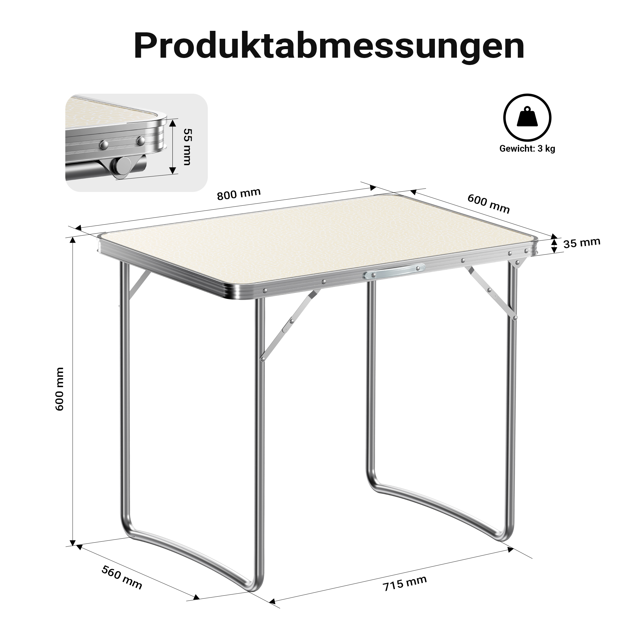 Relaxdays Table Camping, Pliable, 4 Chaises, Réglable En Hauteur 120x60 Cmalu Mdfgrisargent 49834626 Relaxdays Table Camping, Pliable, 4 Chaises, Réglable En Hauteur 120x60 Cmalu Mdfgrisargent 49834626