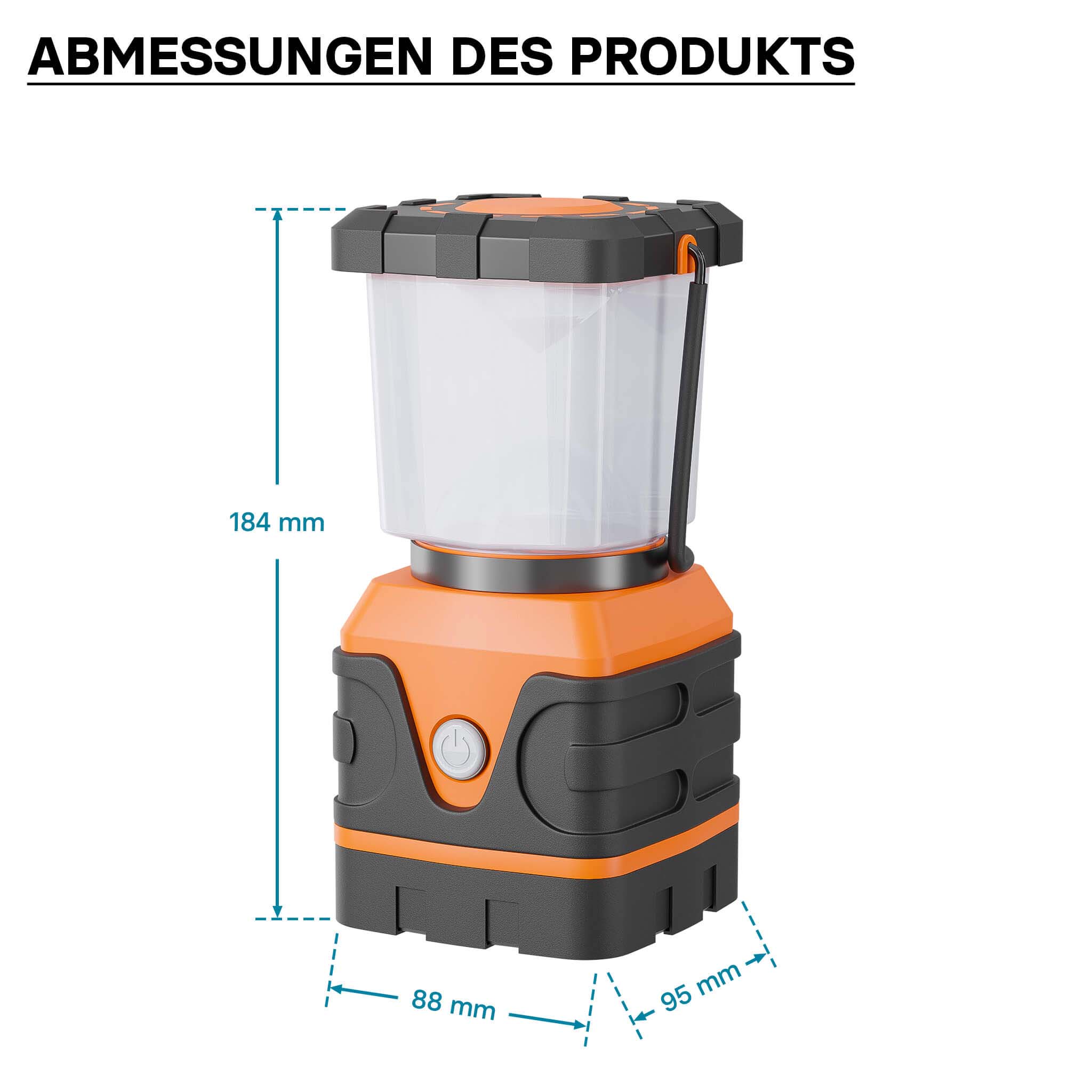 Toboli Lampe de camping à piles 95 x 100 x 188 mm, avec 4 modes d'éclairage, portée 5 m, angle 360°, Lanterne LED extérieure avec gradateur Toboli Lampe de camping à piles 95 x 100 x 188 mm, avec 4 modes d'éclairage, portée 5 m, angle 360°, Lanterne LED extérieure avec gradateur