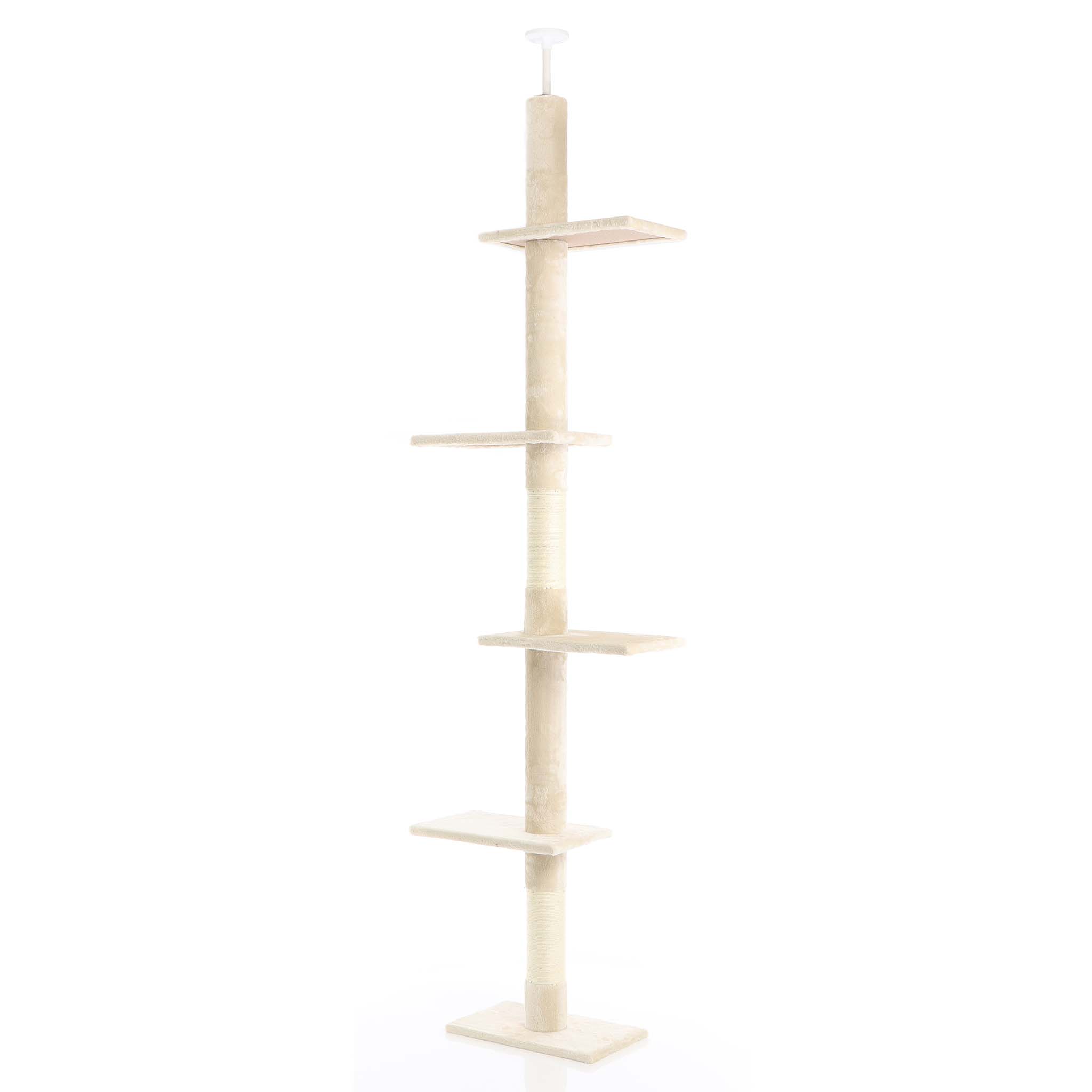 Fudajo Deckenhoch Kratzbaum Beige 230-276cm hhenverstellbar Deckenspanner  Katze | eBay